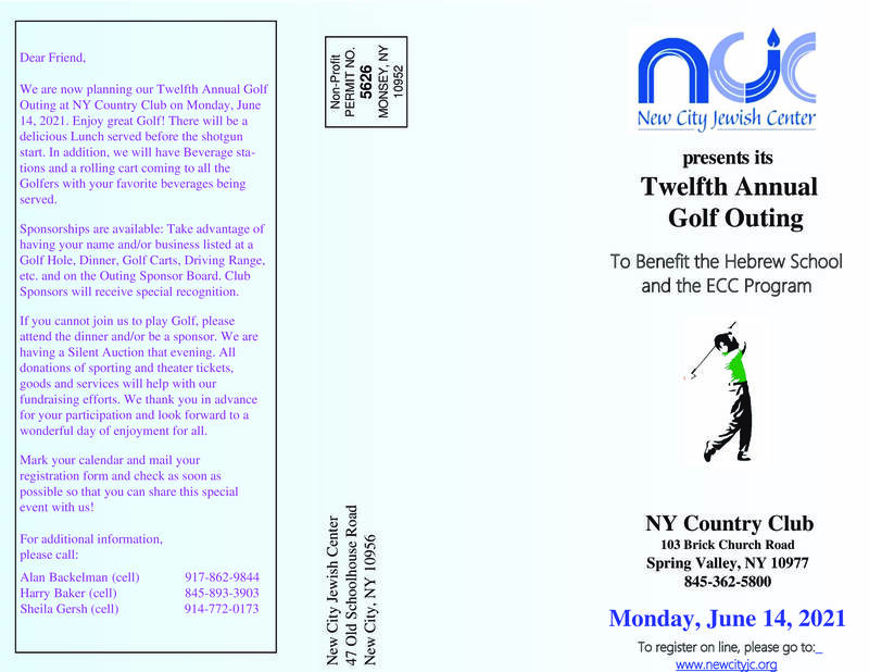 Banner Image for NCJC 12th Annual Golf Outing
