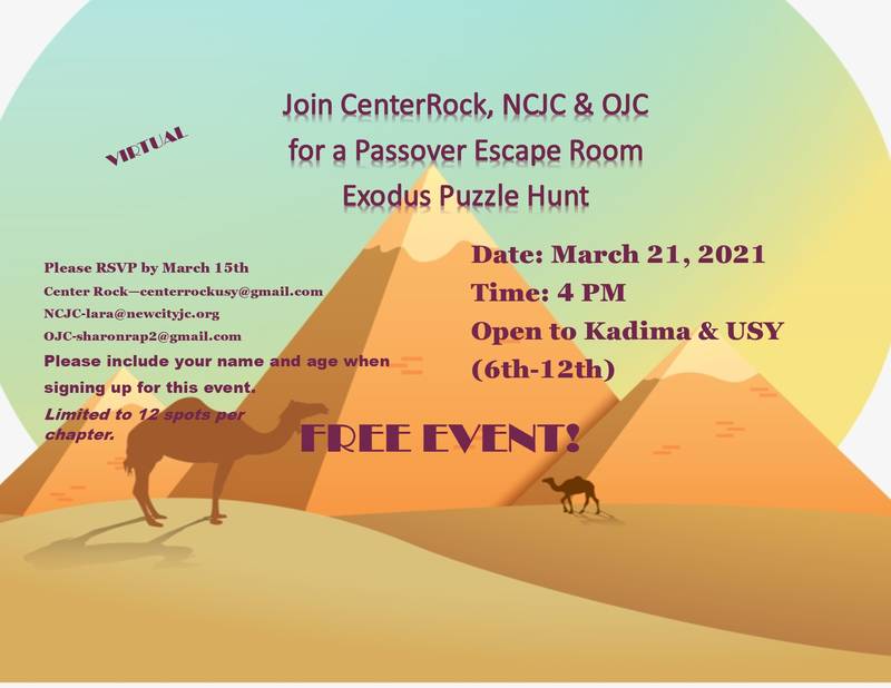 Banner Image for USY Passover Escape Room