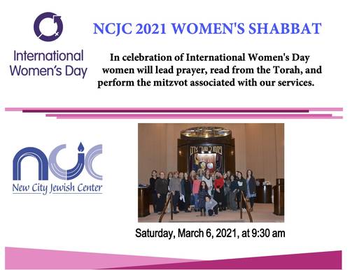 Banner Image for NCJC 2021 Sisterhood Women's Shabbat